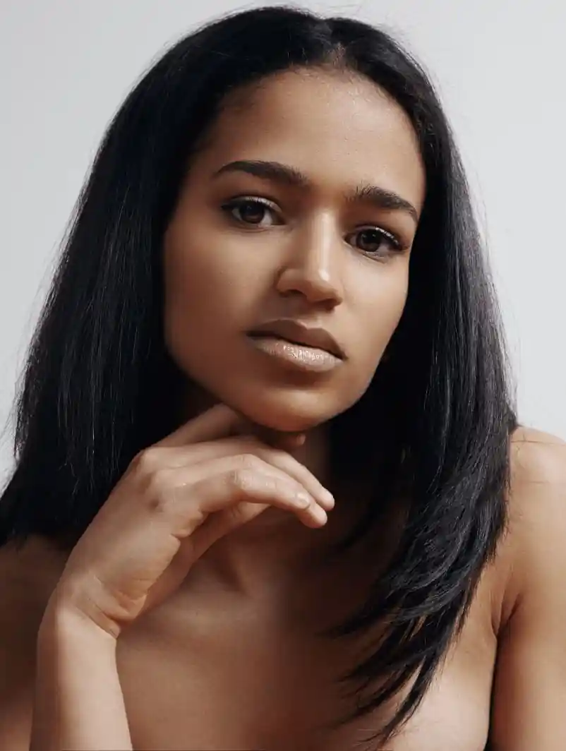 Woman with great skin